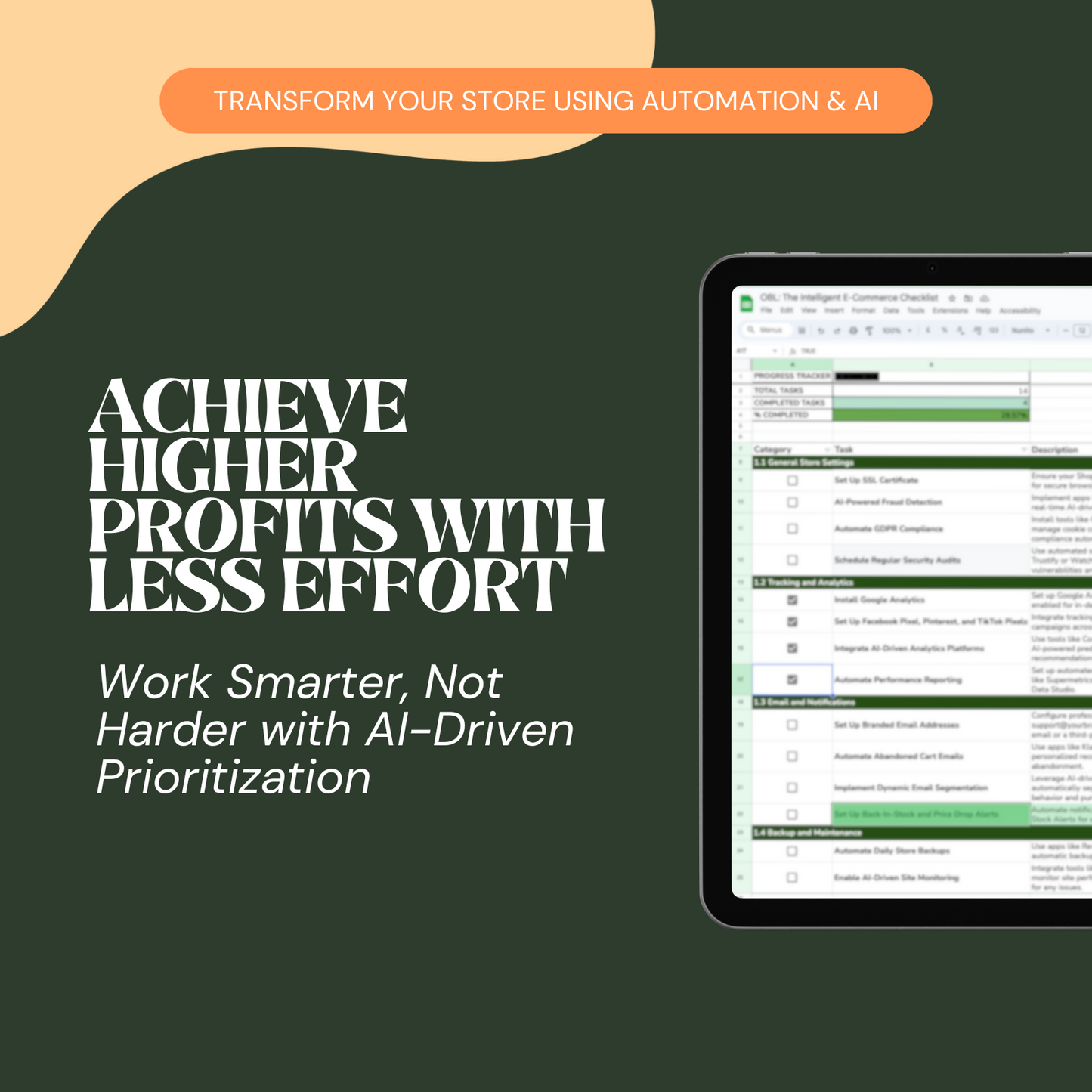 The Intelligent E-Commerce Checklist: Automation & AI for Maximum Sales